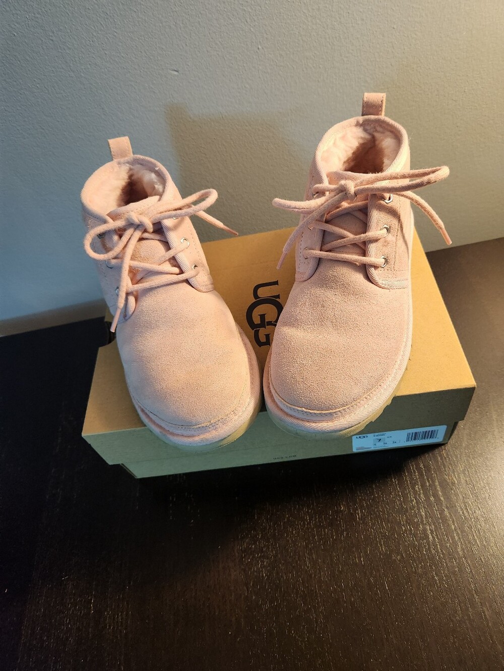 UGG Women's Blush Suede Lace-Up Ankle Boots